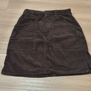 ASOS cord skirt in chocolate brown. Size 2 but fits like 00-0